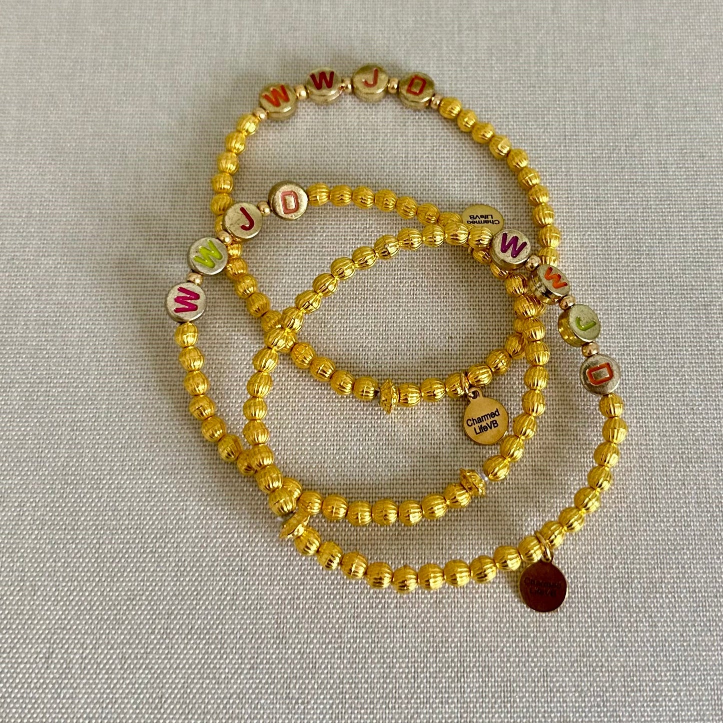 "WWJD" Gold Bracelet